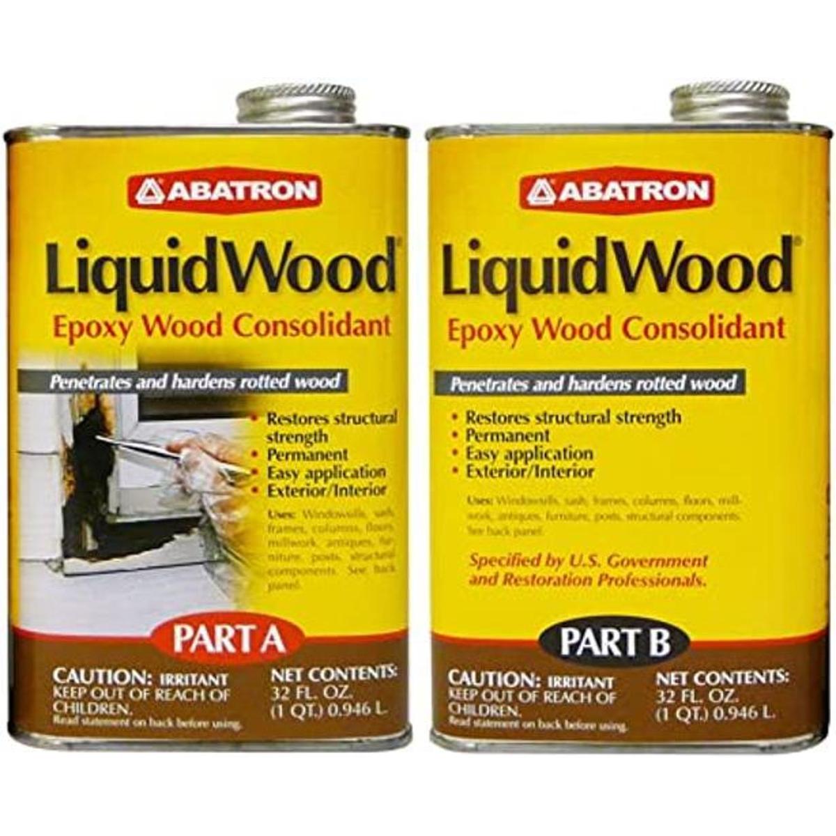 Abatron LiquidWood Kit de 2 cuartos de galón endurecedor