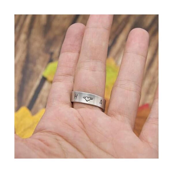ABBECIAO Paquete de 25 anillos en blanco de aluminio para_2