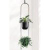 Abetree Maceta colgante de metal moderno para plantas de