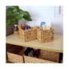 ABEL CRAFTS Organizador de cestas de mimbre rectangular_5