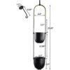 Abetree Maceta colgante de metal moderno para plantas de