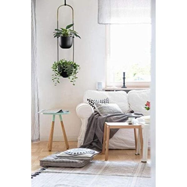 Abetree Maceta colgante de metal moderno para plantas de