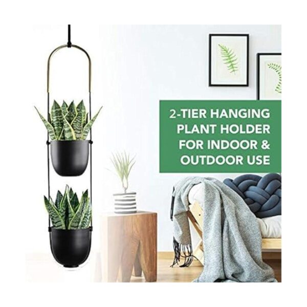 Abetree Maceta colgante de metal moderno para plantas de