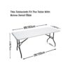 Abccanopy Mantel de licra de 1.83 m para mesa Mantel de_5