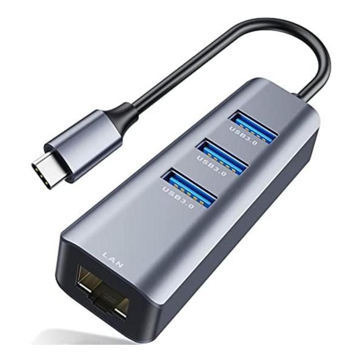 ABLEWE Adaptador USB C a Ethernet 4 en 1 RJ45 a