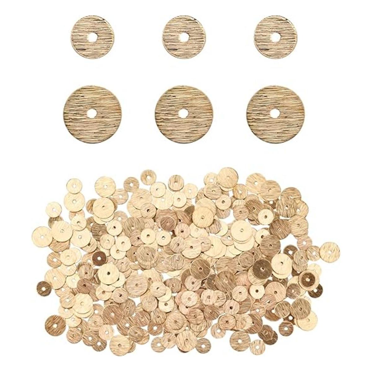ABONDEVER 400 cuentas doradas Heishi para hacer joyas