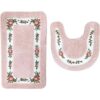 Abreeze Juego de 2 alfombras de baño antideslizantes con_2