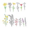 Troqueles de metal para cortar flores hojas silvestres_1