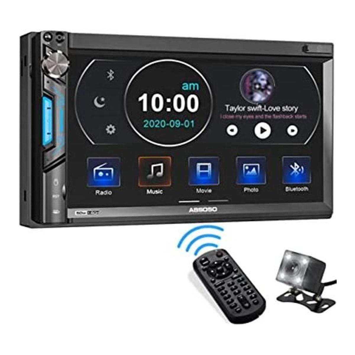 ABSOSO Sistema estéreo de coche de doble DIN Reproductor