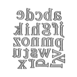 26 troqueles de corte de letras minúsculas de metal 26_1