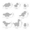 Troqueles de corte de dinosaurio de metal 8 piezas de_2