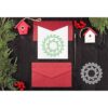 Troqueles de metal con dos coronas de Navidad dos coronas_5