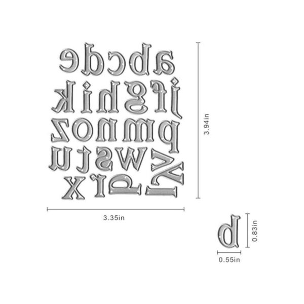 26 troqueles de corte de letras minúsculas de metal 26_2