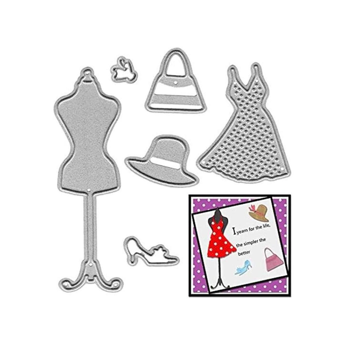 Perchero de metal para cortar vestidos troqueles de corte