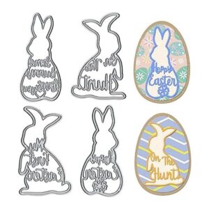 Troqueles de corte de metal de conejo de Pascua diseño de_1