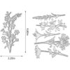 Troqueles de metal para cortar flores hojas silvestres_2