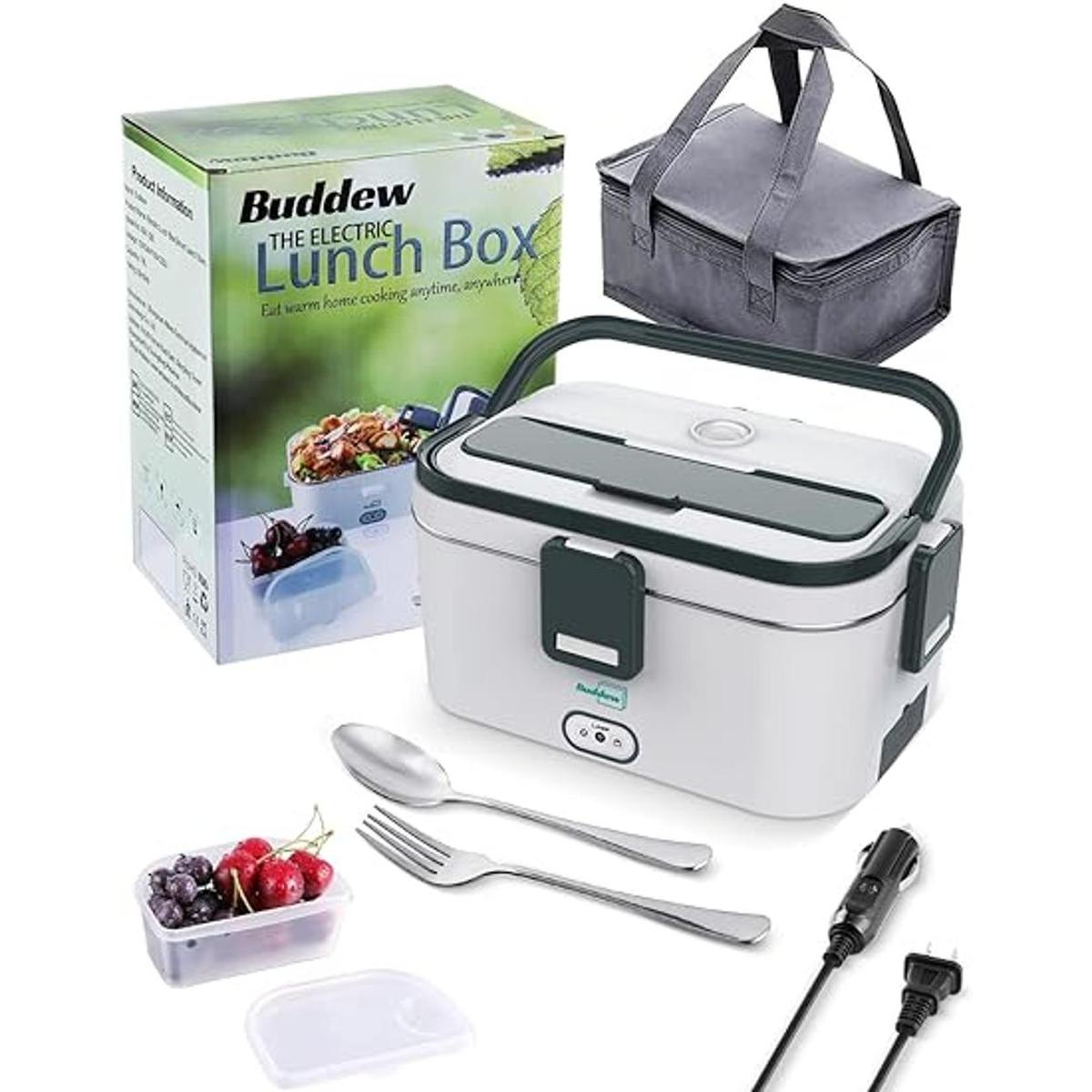 Buddew Lonchera eléctrica de 70 W calentador de