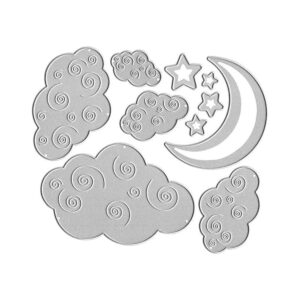Troqueles de corte de luna de metal diseño de nubes y_1
