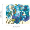 Karyees Kit de pintura por números con amapolas azules