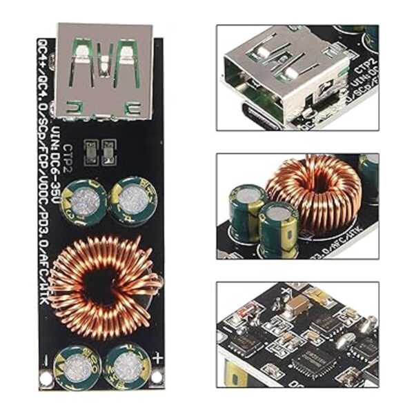 ACEIRMC 60W 635V DC to USB Type C PD 3.0 QC4 Type A QC3.0_3