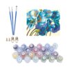 Karyees Kit de pintura por números con amapolas azules