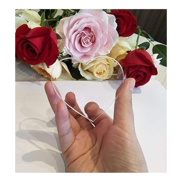 Tarjeta de acrílico transparente con forma de corazón en_4