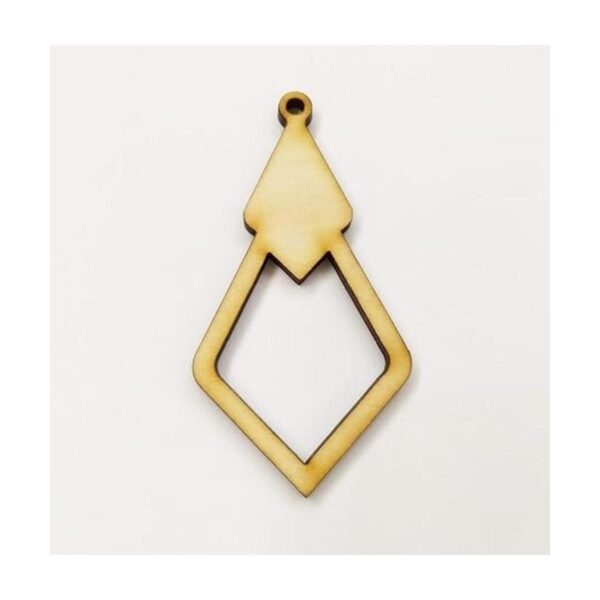 30 pendientes de madera sin terminar con forma de diamante_2