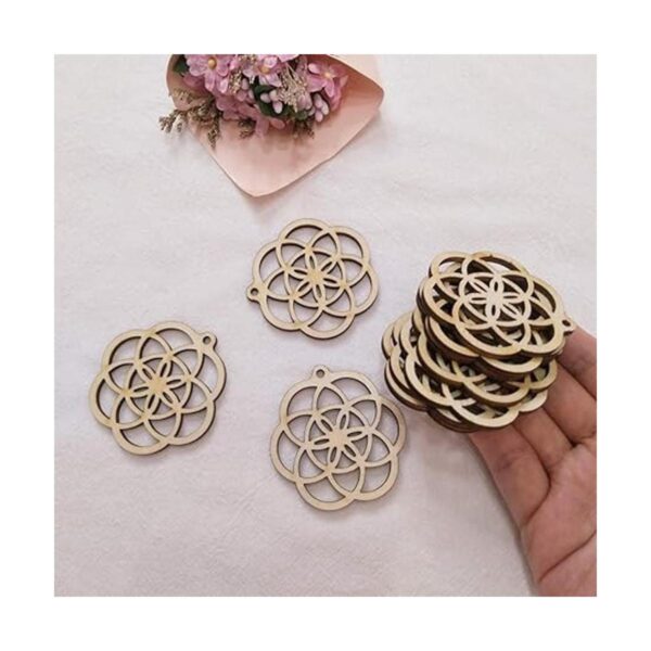 30 pendientes de madera natural semilla de la vida_4