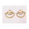 30 piezas en cascada con forma de medio círculo aretes de_3