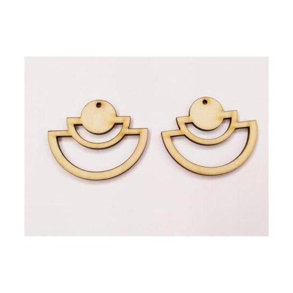 30 piezas en cascada con forma de medio círculo aretes de_3