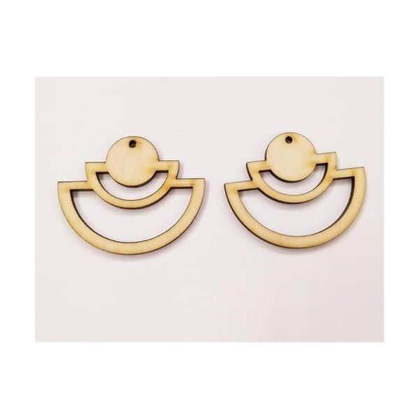 30 piezas en cascada con forma de medio círculo aretes de_2