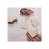 30 aretes de madera natural con etiqueta de vaca_2