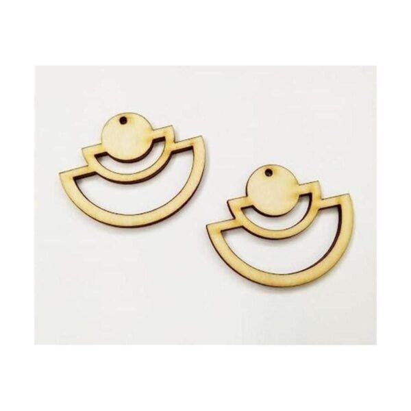30 piezas en cascada con forma de medio círculo aretes de_1