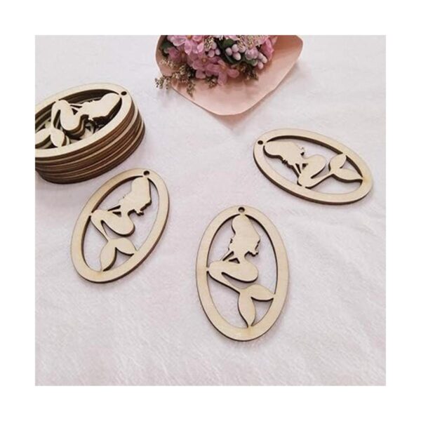 30 pendientes de madera ovalada de sirena para hacer_6