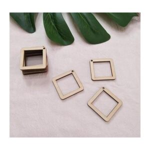 30 piezas de pendientes de madera sin terminar con_1