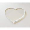 Tarjeta de acrílico transparente con forma de corazón en_1