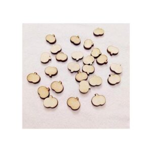 Pendientes de madera de calabaza joyería de madera sin_1