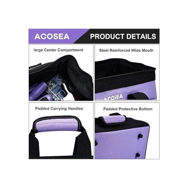 ACOSEA Bolsa de herramientas de 13 pulgadas de ancho