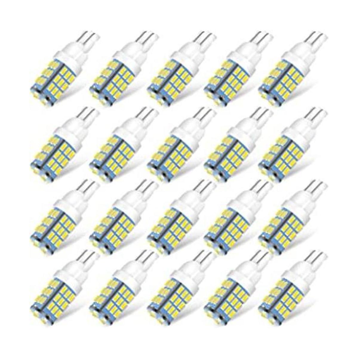 ACOHUIKE T10 921 194 168 175 bombillas LED blancas 20