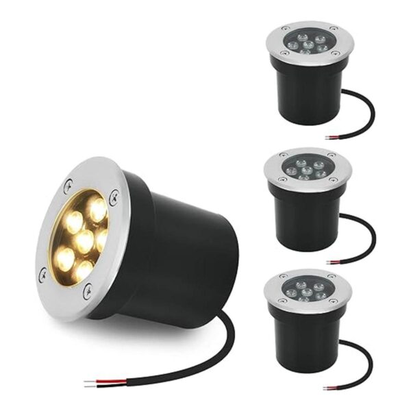 Luces de paisaje en el suelo 4 unidades 6 W 12 V luz_1