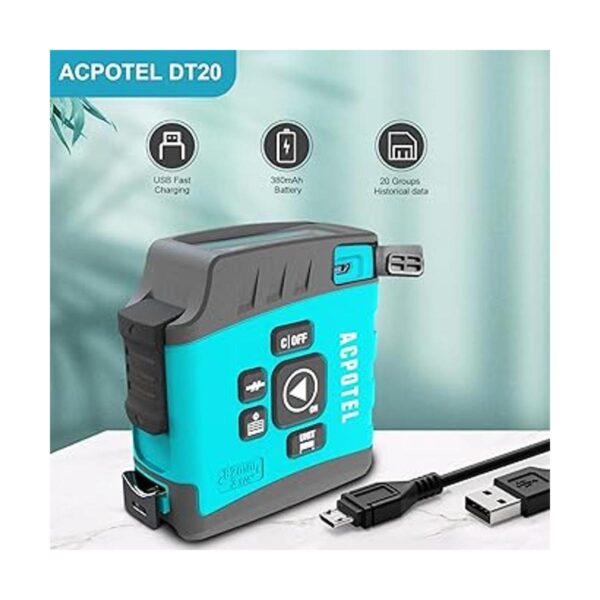 ACPOTEL Cinta métrica digital 2 en 1 pantalla LCD cinta_3