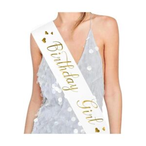 cumpleaños de niña Sash Suministros fiestas de_1