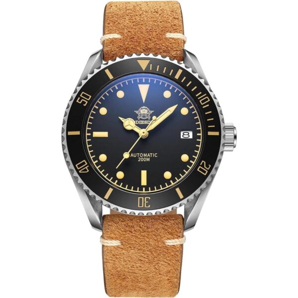 ADDIESDIVE Pilot Dive Watch 2in1 Matte Black Dial Luminous