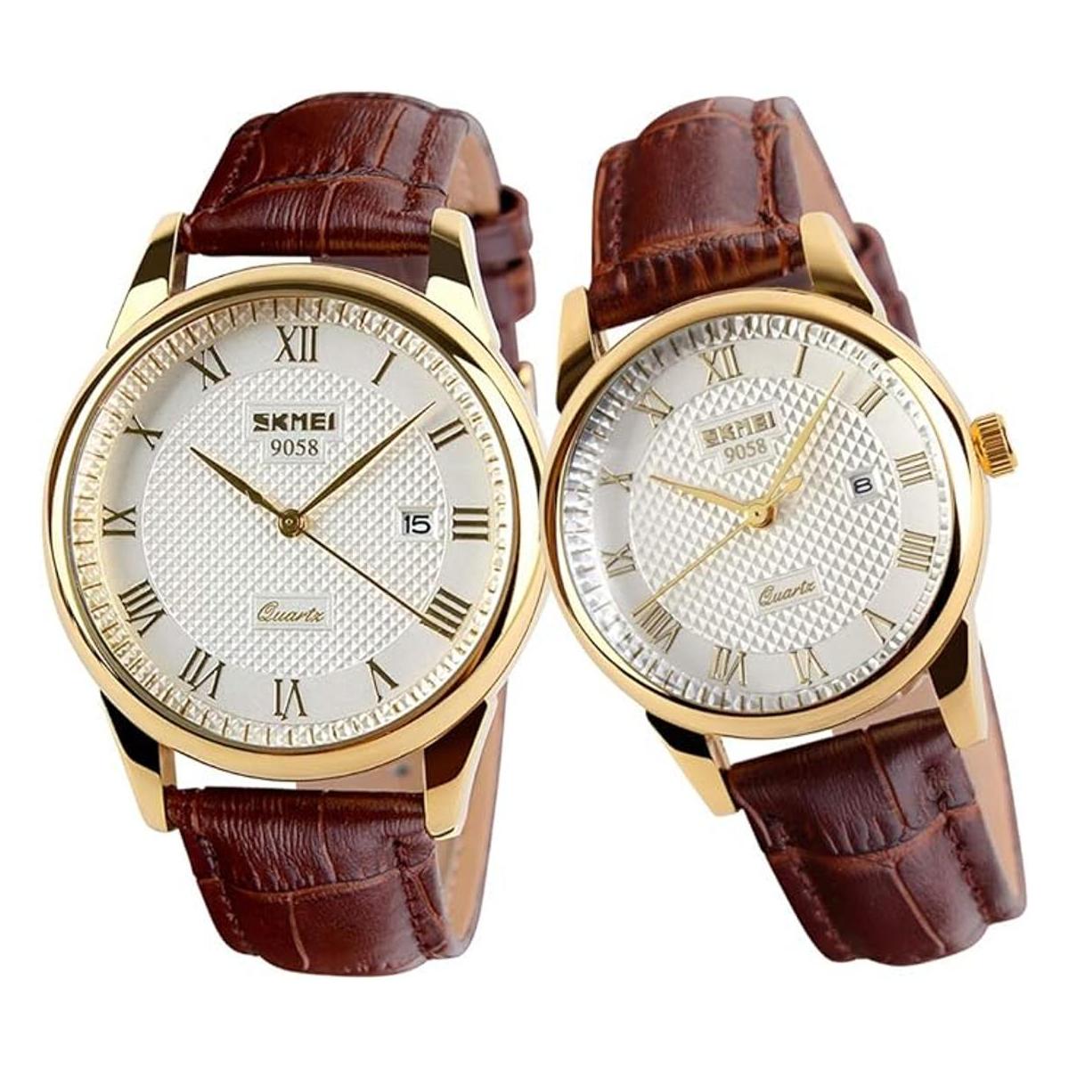 Par de relojes para parejas hombres y mujeres juego de