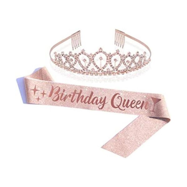 Kit de tiara de cumpleaños para reina de cumpleaños y_1