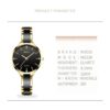 NIBOSI Relojes de moda para mujer color oro rosa_2