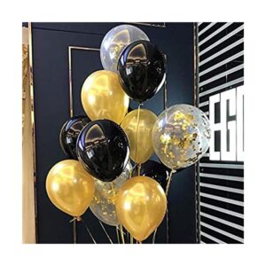 Globos de látex color dorado y negro Globos de látex de_1