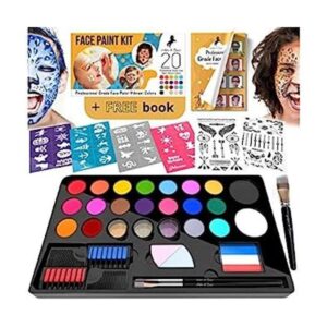 ADISGUYS Kit de pintura facial para niños 20 pinturas a_1