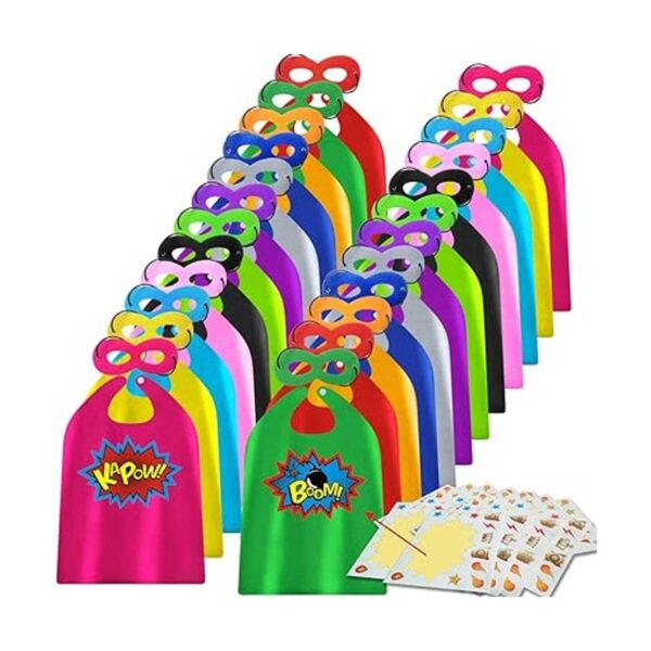Capas y máscaras de superhéroe 24 juegos para niños con
