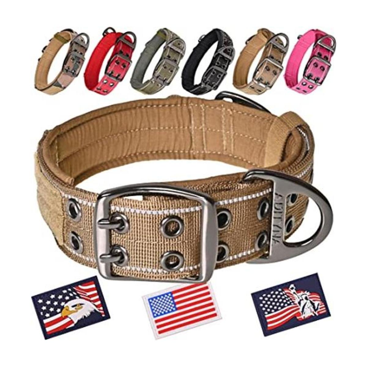 Collar de perro para perros grandes Collar táctico con